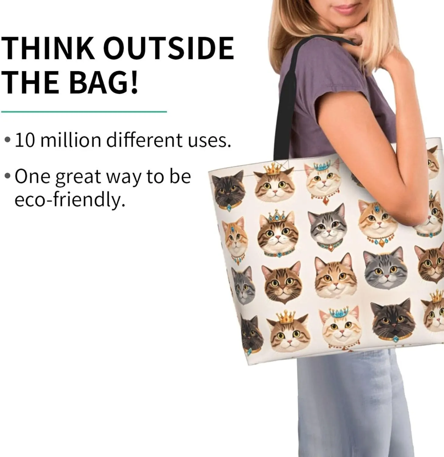 Dog Paw Tote Bag for Women Chicken Reusable Handbag Grocery Bags Skull Beach Shoulder Bag Shopping Handbags Gifts