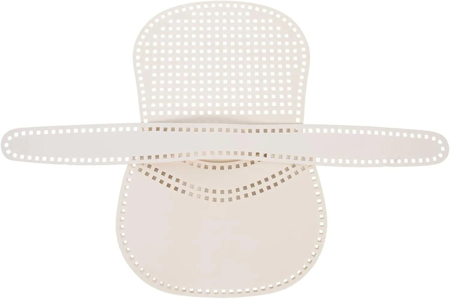 DOITOOL Embroidery Knit Pu Mesh Sheets Cross-Body DIY Sheets for Handbag Making Craft Projects