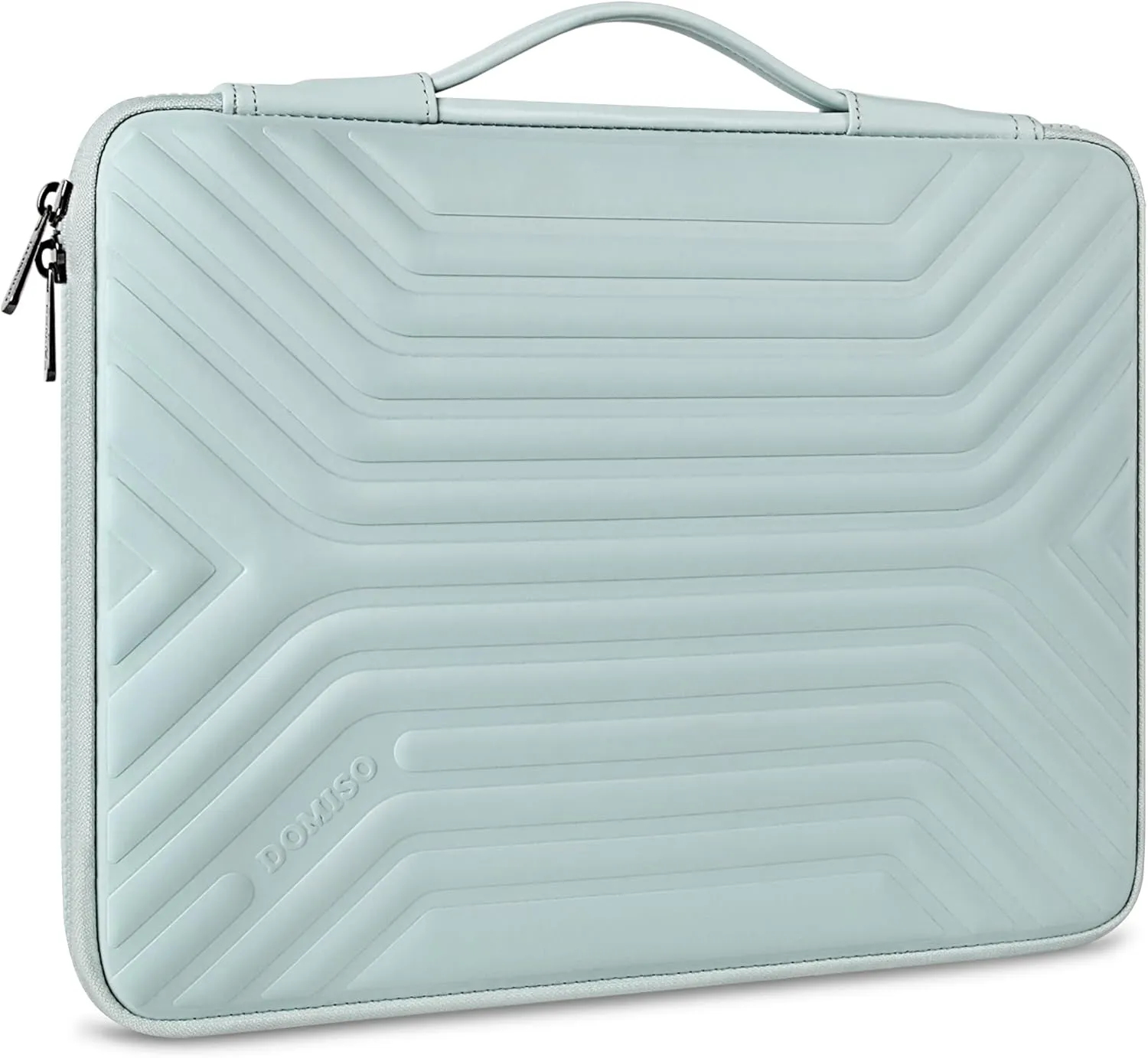 DOMISO 14 Inch Shockproof Waterproof Laptop Sleeve with Handle Lightweight Soft EVA Tablet Case for 14" Laptops/Lenovo ThinkPad/HP Pavilion 14 Stream 14 / Dell, Mint Green