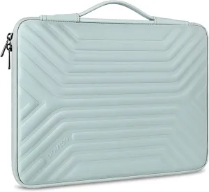 DOMISO 14 Inch Shockproof Waterproof Laptop Sleeve with Handle Lightweight Soft EVA Tablet Case for 14" Laptops/Lenovo ThinkPad/HP Pavilion 14 Stream 14 / Dell, Mint Green