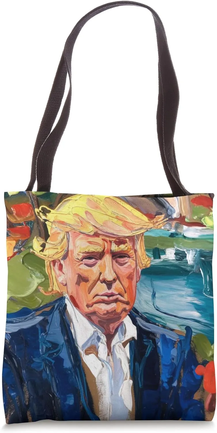 Donald Trump Impressionism Art Movement Portrait Tote Bag