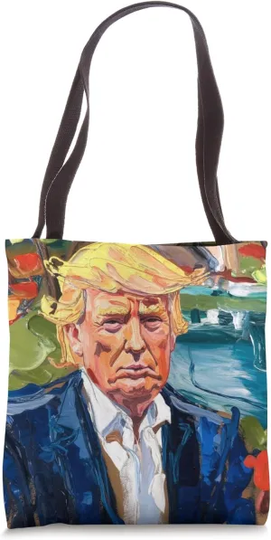 Donald Trump Impressionism Art Movement Portrait Tote Bag