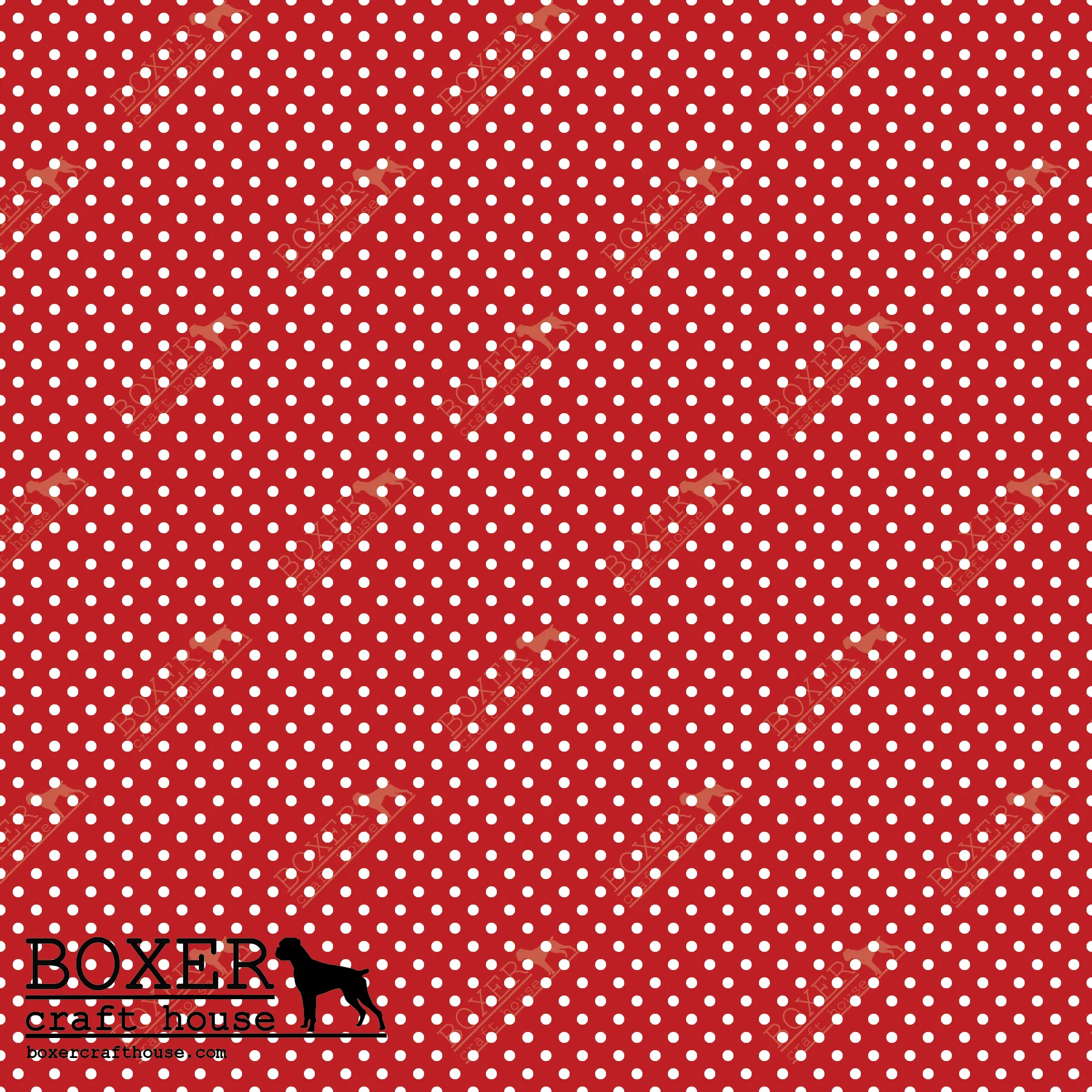 Dots 1/16" - Candy Apple Red