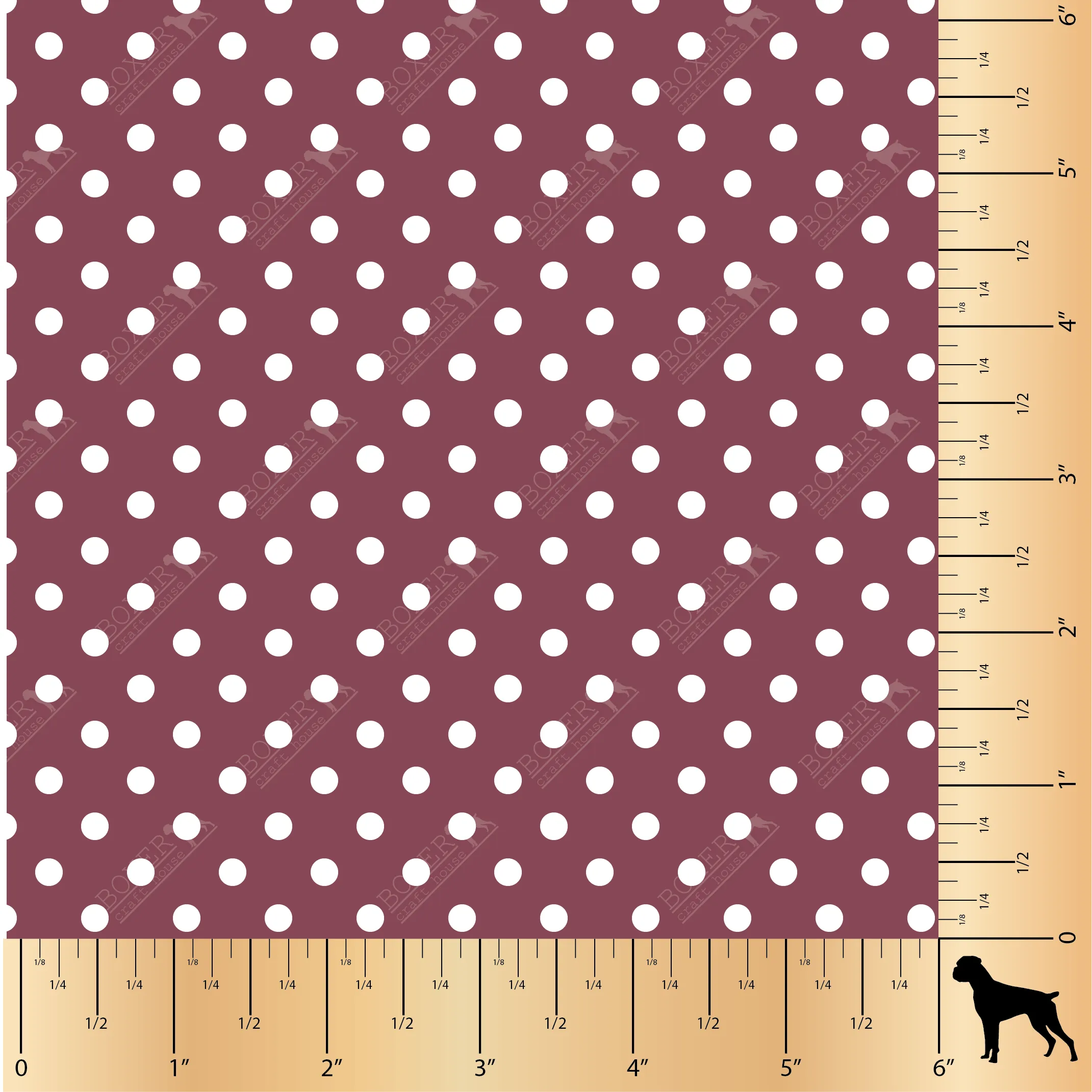 Dots 3/16" - Maroon