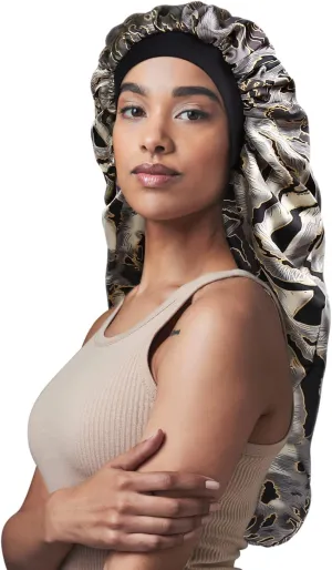 Double-Layer Satin Sleep Cap for Long Hair, Braids, Dreadlocks, Curly Hair