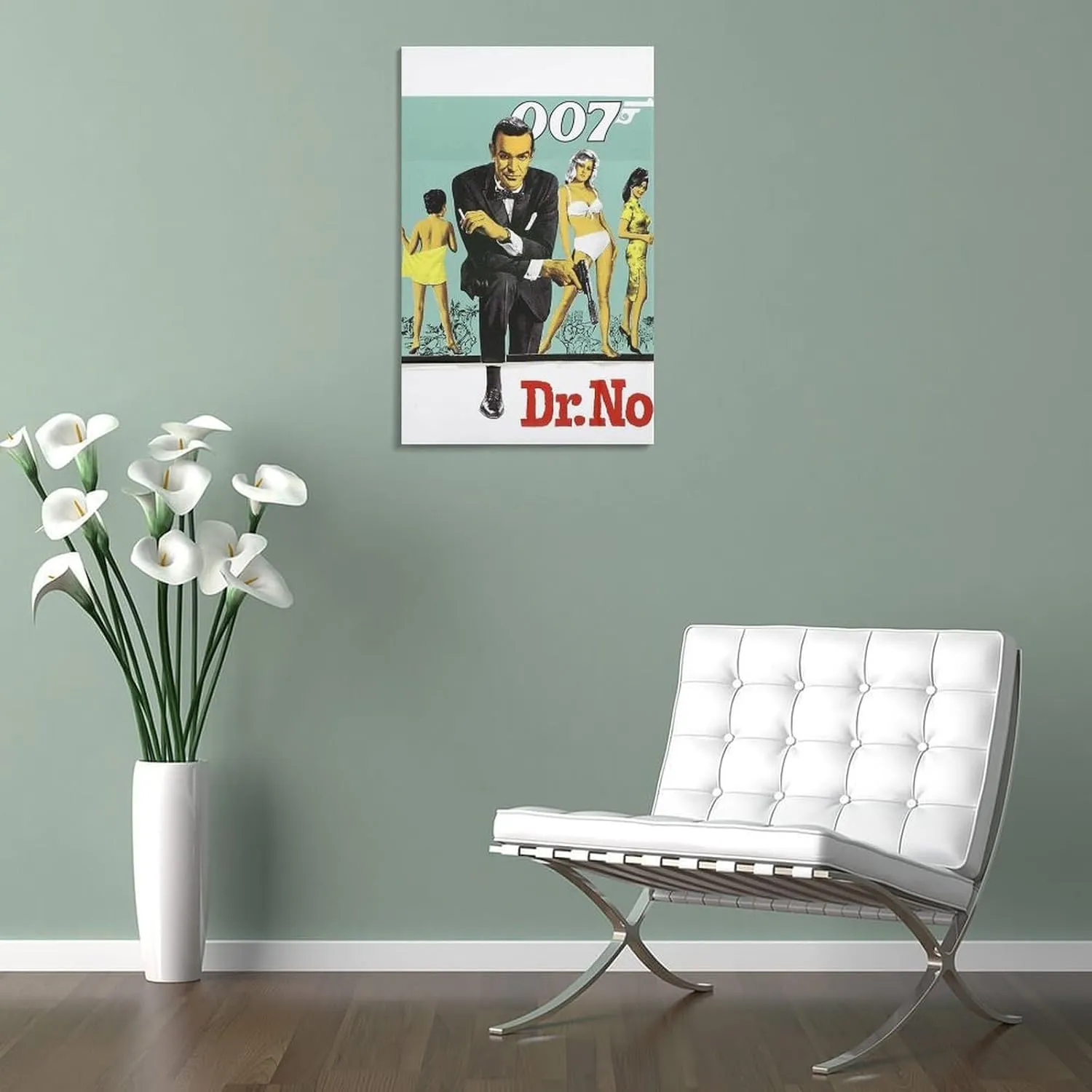 Dr. No James Bond Movie Poster Print 5 (9) Room Aesthetic Poster Print Art Wall Painting Canvas Posters Modern Bedroom Decor 20x30inch(50x75cm)