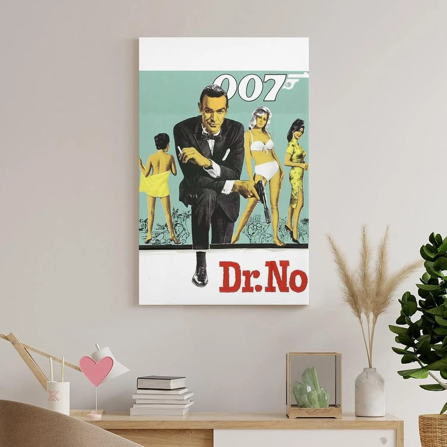 Dr. No James Bond Movie Poster Print 5 (9) Room Aesthetic Poster Print Art Wall Painting Canvas Posters Modern Bedroom Decor 20x30inch(50x75cm)