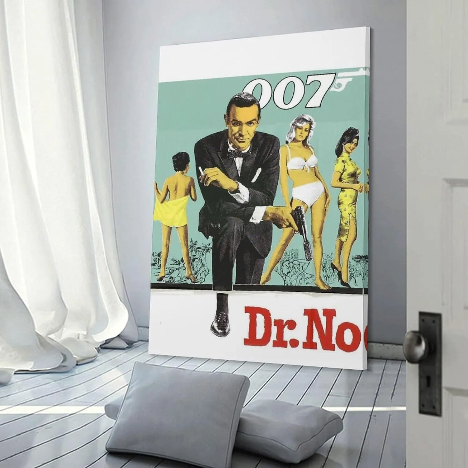 Dr. No James Bond Movie Poster Print 5 (9) Room Aesthetic Poster Print Art Wall Painting Canvas Posters Modern Bedroom Decor 20x30inch(50x75cm)