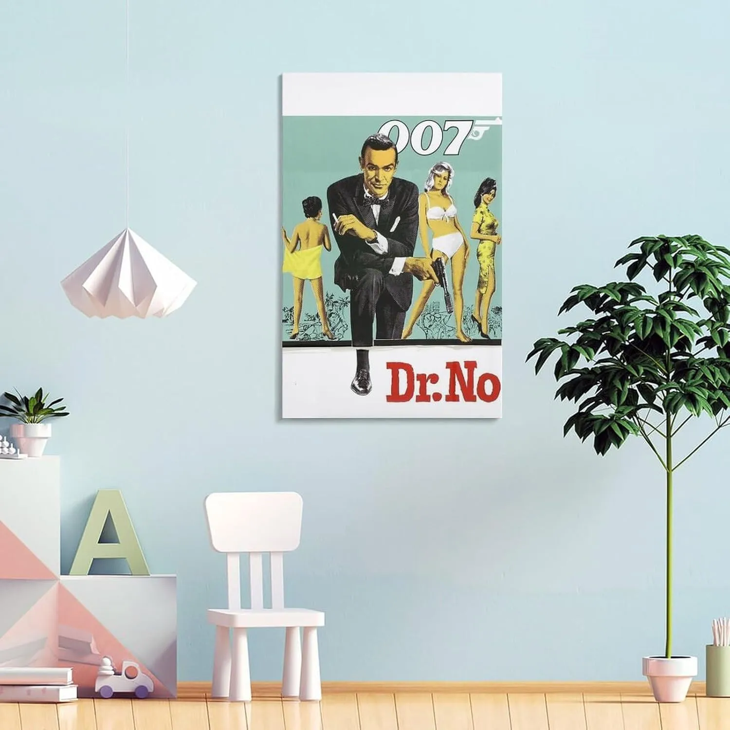 Dr. No James Bond Movie Poster Print 5 (9) Room Aesthetic Poster Print Art Wall Painting Canvas Posters Modern Bedroom Decor 20x30inch(50x75cm)