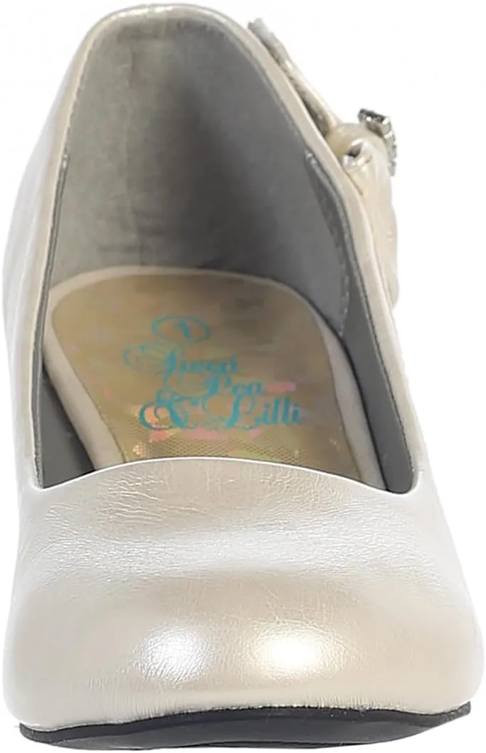 Dress Shoes for Girls - Flower Girl Shoes for Wedding - Toddler Dressy Kids Heels for Easter