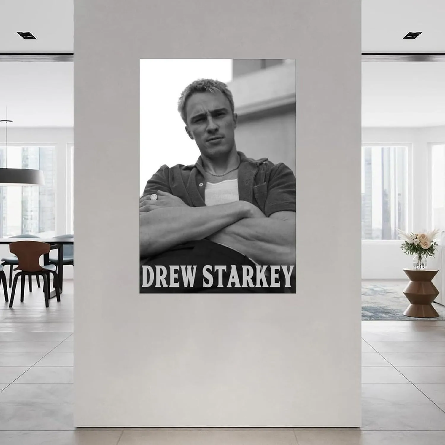 Drew Starkey American Actor Star Cool Portrait Art Poster (4) Canvas Painting Posters And Prints Wall Art for Living Room Bedroom Decor 08x12inch(20x30cm) Unframe-style
