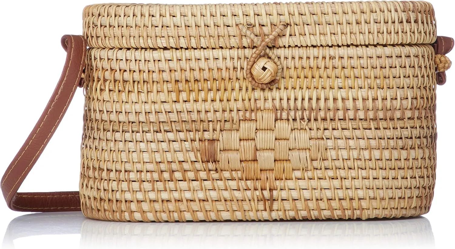 EARTH MADE(アースメイド) Rattan Shoulder Bag Oval 47-4086