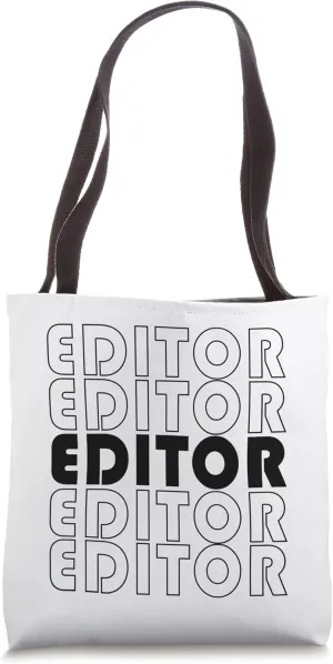 Editor Fun Film Or Book Editor Tote Bag