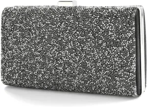 ELABEST Glitter Evening Clutch Bag Double Sided Diamond Bag Crossbody Purse Wedding Party Bag for Women