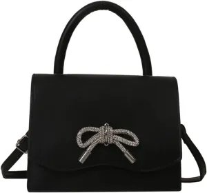 Elegant Shoulder Bag for Women Stylish and PU Handbag with Bowknot Decoration