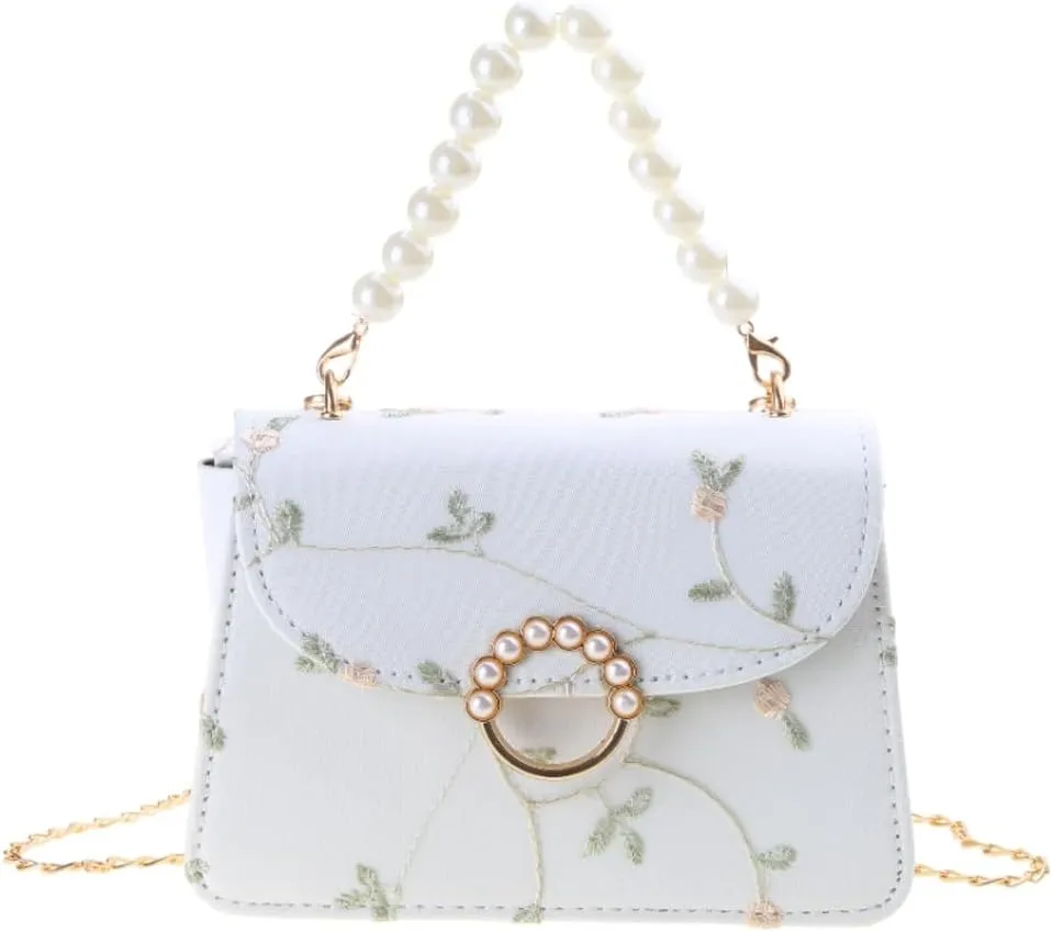 Elegant Women's Lace Embroidery Handbag Stylish and Versatile Shoulder Bag for Trendy Ladies