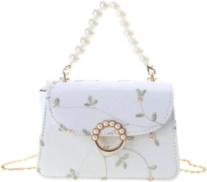 Elegant Women's Lace Embroidery Handbag Stylish and Versatile Shoulder Bag for Trendy Ladies