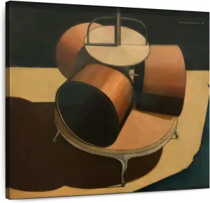 ElephantStock - Chocolate Grinder No. 1 Wall Art - Square Canvas Wall Art - Living Room Wall Decor - Painting Kitchen Utensils Canvas Art - Brown And Black Decor by Marcel Duchamp - 10" x 10"