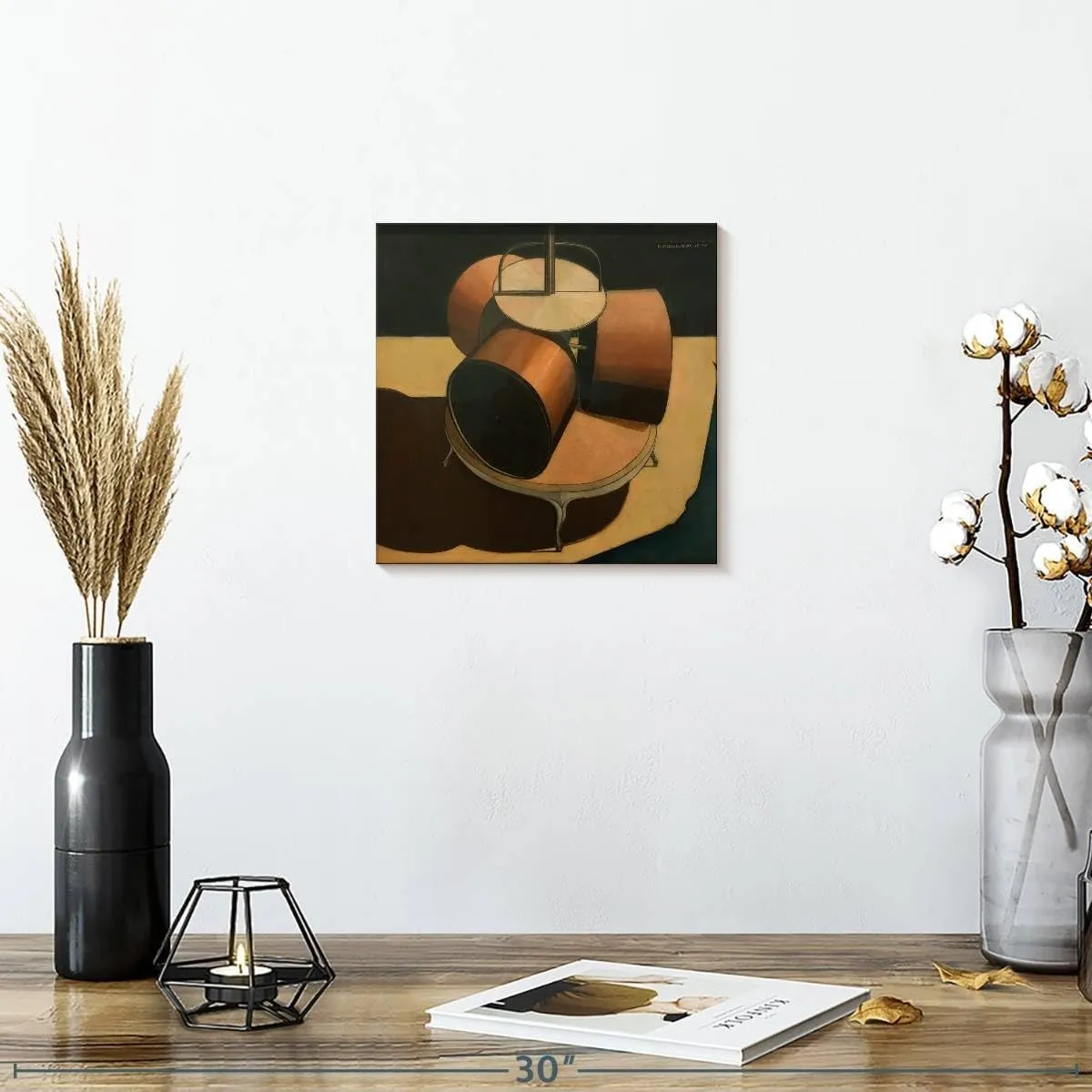 ElephantStock - Chocolate Grinder No. 1 Wall Art - Square Canvas Wall Art - Living Room Wall Decor - Painting Kitchen Utensils Canvas Art - Brown And Black Decor by Marcel Duchamp - 10" x 10"