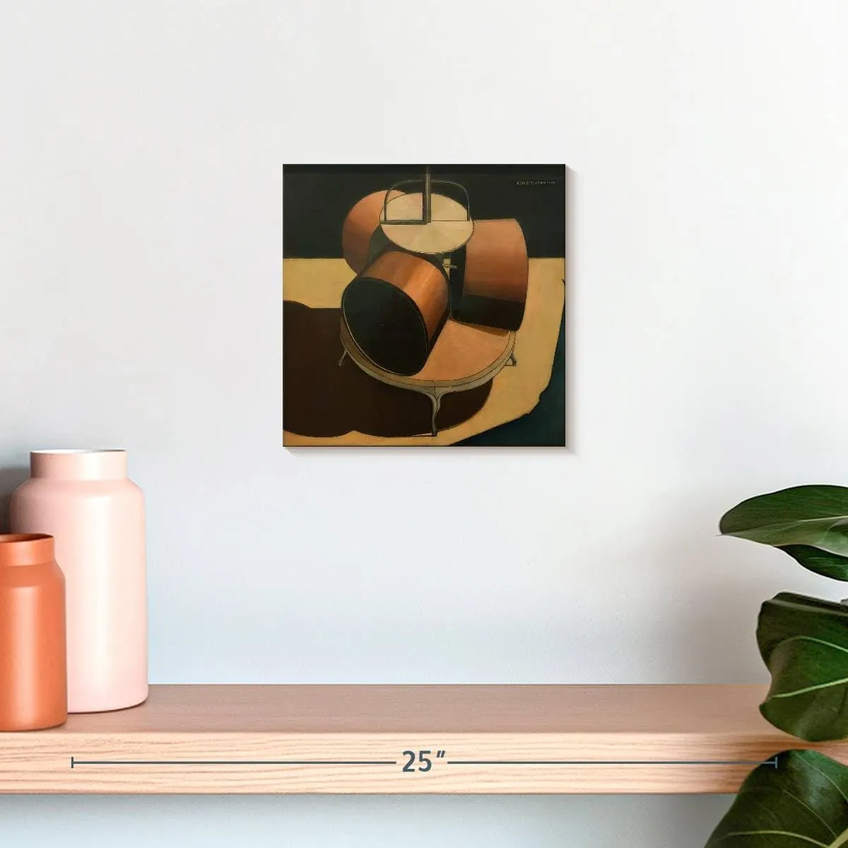 ElephantStock - Chocolate Grinder No. 1 Wall Art - Square Canvas Wall Art - Living Room Wall Decor - Painting Kitchen Utensils Canvas Art - Brown And Black Decor by Marcel Duchamp - 10" x 10"