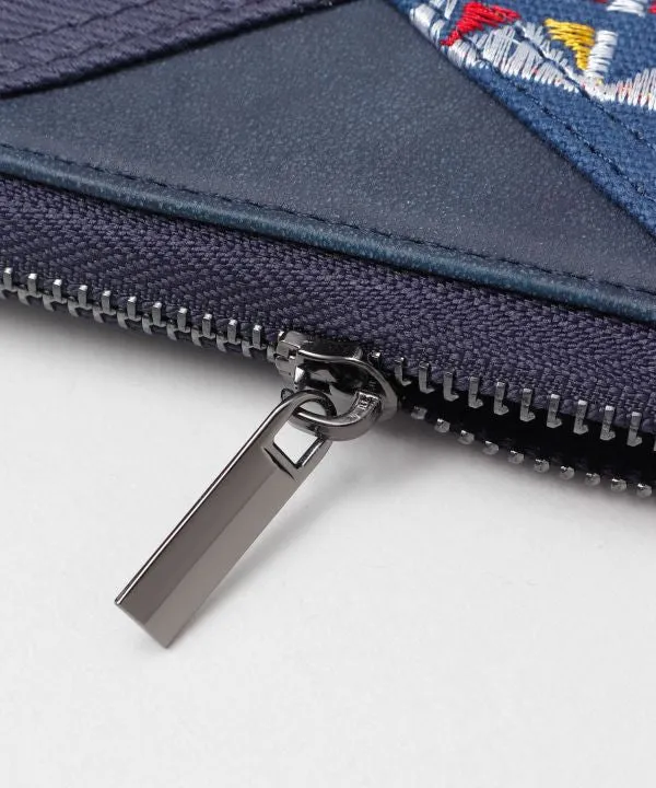 Embroidered Long Wallet