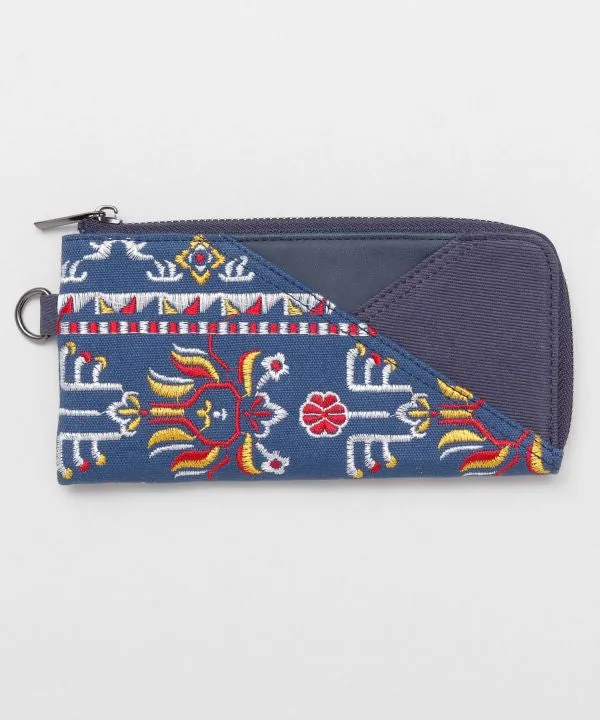 Embroidered Long Wallet