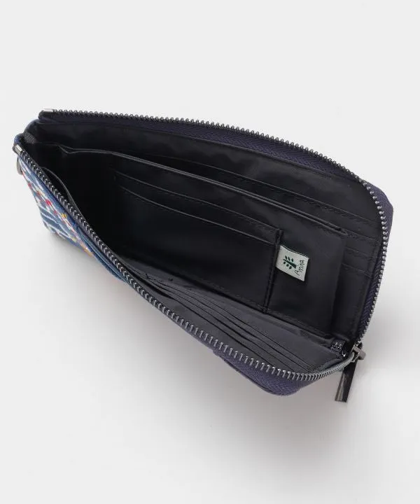 Embroidered Long Wallet