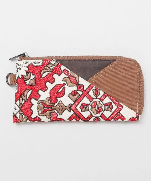 Embroidered Long Wallet