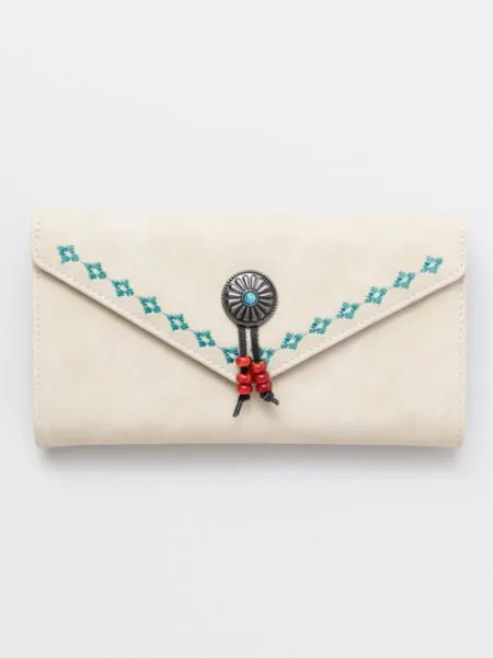 Embroidery Long Wallet