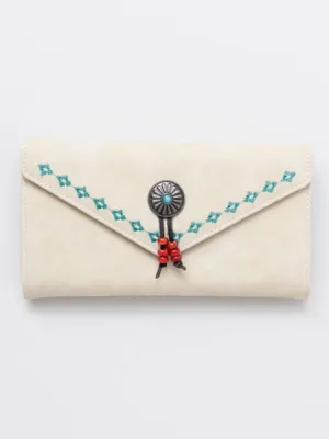 Embroidery Long Wallet