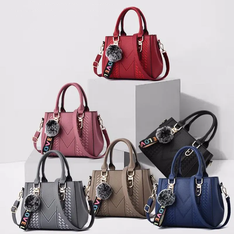 Embroidery Messenger Bags Women Leather Handbags Bags