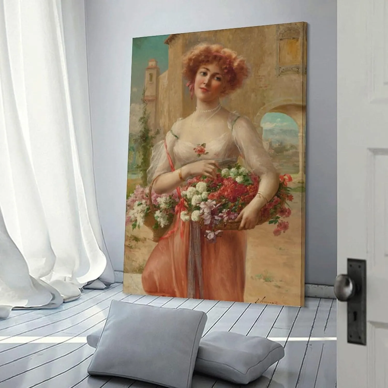 Emile Vernon Poster Print Aux Roses Canvas Art Poster And Wall Art Picture Print Modern Family Bedroom Decor Posters 24x36inch(60x90cm)
