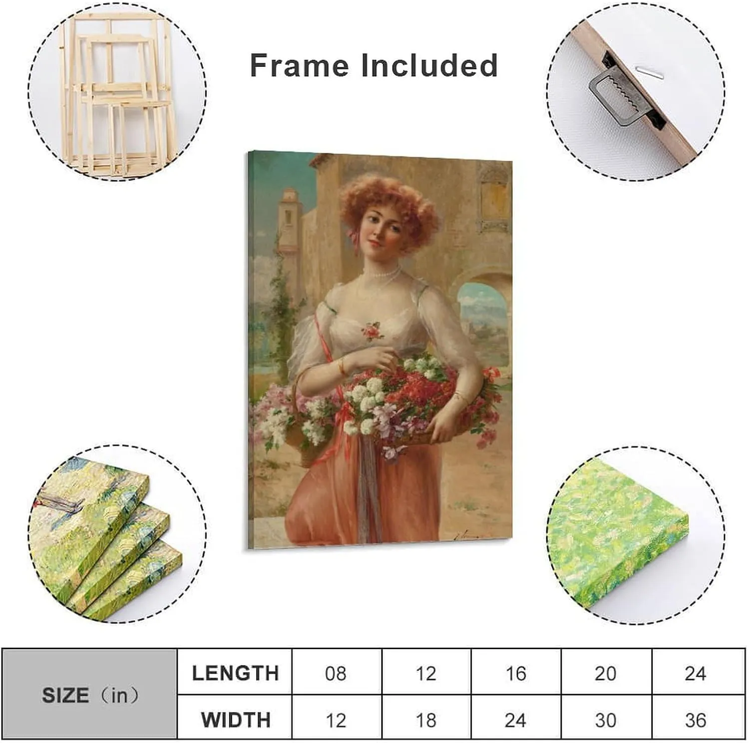 Emile Vernon Poster Print Aux Roses Canvas Art Poster And Wall Art Picture Print Modern Family Bedroom Decor Posters 24x36inch(60x90cm)