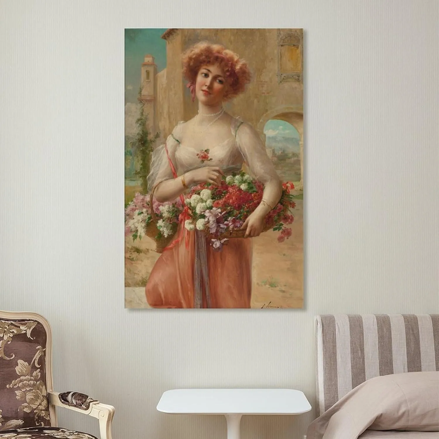 Emile Vernon Poster Print Aux Roses Canvas Art Poster And Wall Art Picture Print Modern Family Bedroom Decor Posters 24x36inch(60x90cm)
