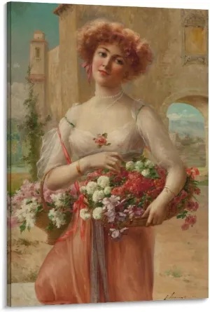 Emile Vernon Poster Print Aux Roses Canvas Art Poster And Wall Art Picture Print Modern Family Bedroom Decor Posters 24x36inch(60x90cm)