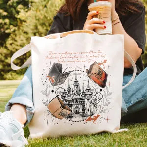 Empyrean Book Castle Tote – Fantasy Reader Bag
