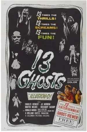 enhighten 13 Ghosts Movie Charles Herbert Jo Morrow Martin Milner Film Wall Art Print for Theater Movie Night Room Decor 24x36 Poster