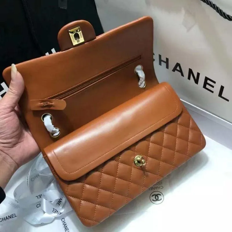 ESMEE - Lambskin Jumbo Shoulder Bag Caramel
