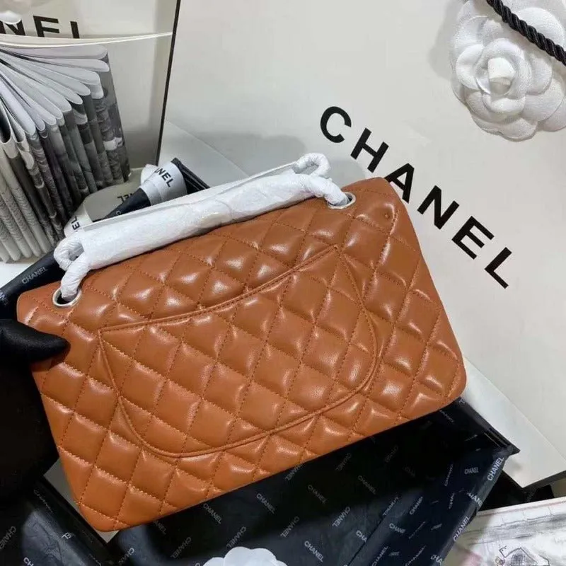ESMEE - Lambskin Jumbo Shoulder Bag Caramel