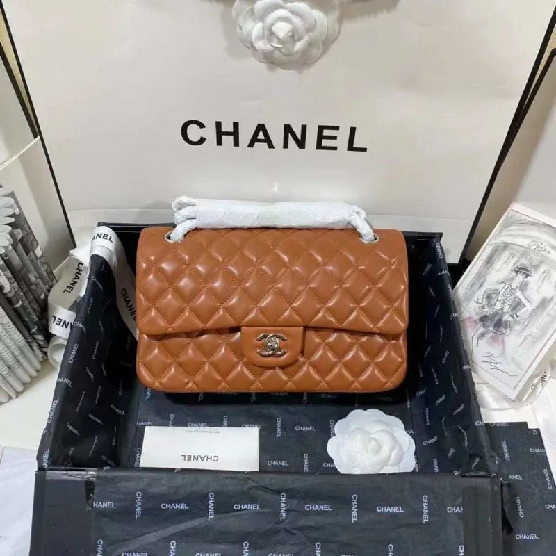 ESMEE - Lambskin Jumbo Shoulder Bag Caramel