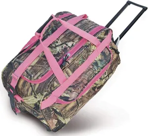 EXPLORER Rolling Duffel, Mossy Oak/Pink, 22-Inch