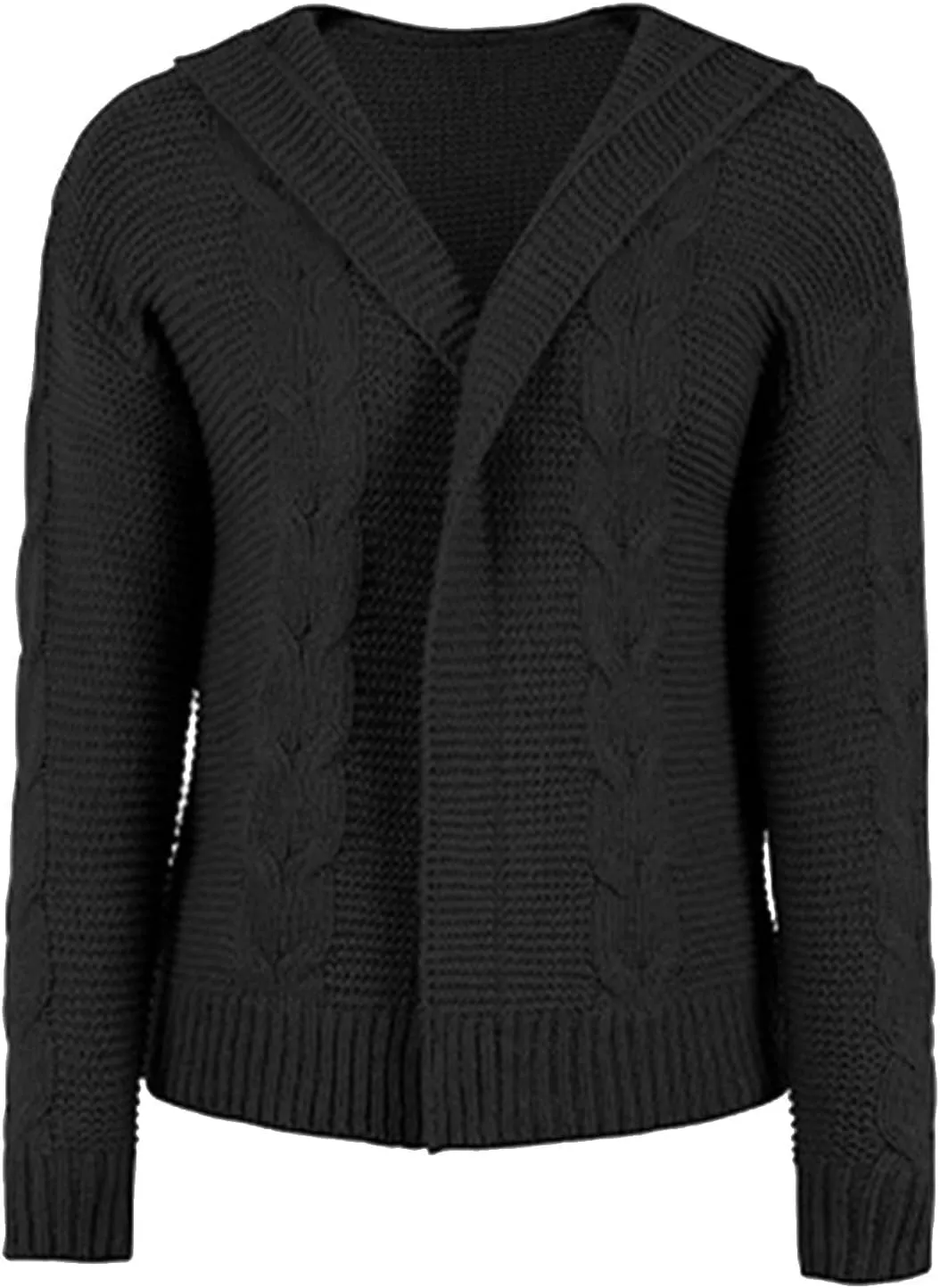 Fall Sweaters for Women Solid Color Knit Cardigan Sweater Jacket Nautical Sweaters Women One Shoulder Loose