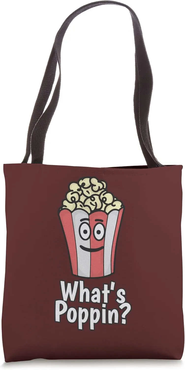 family movie night cinema gifts movie buffs pizza popcorn Tote Bag