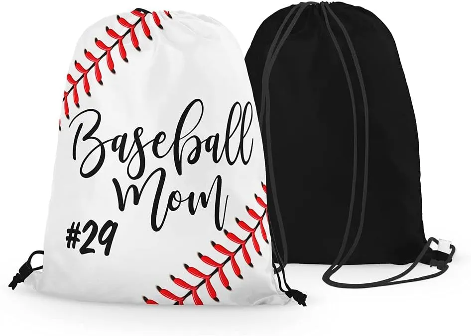 FAN STAR Baseball Mom Drawstring Bag