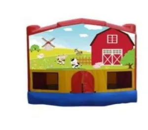 Farm Animals Small Combo Jumping Castle