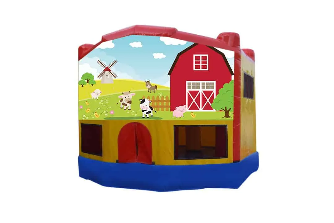 Farm Animals Small Combo Jumping Castle