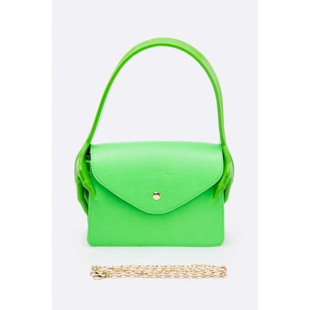 FASHNZFAB Iconic Hand Jelly Handle Convertible Fashion Bag