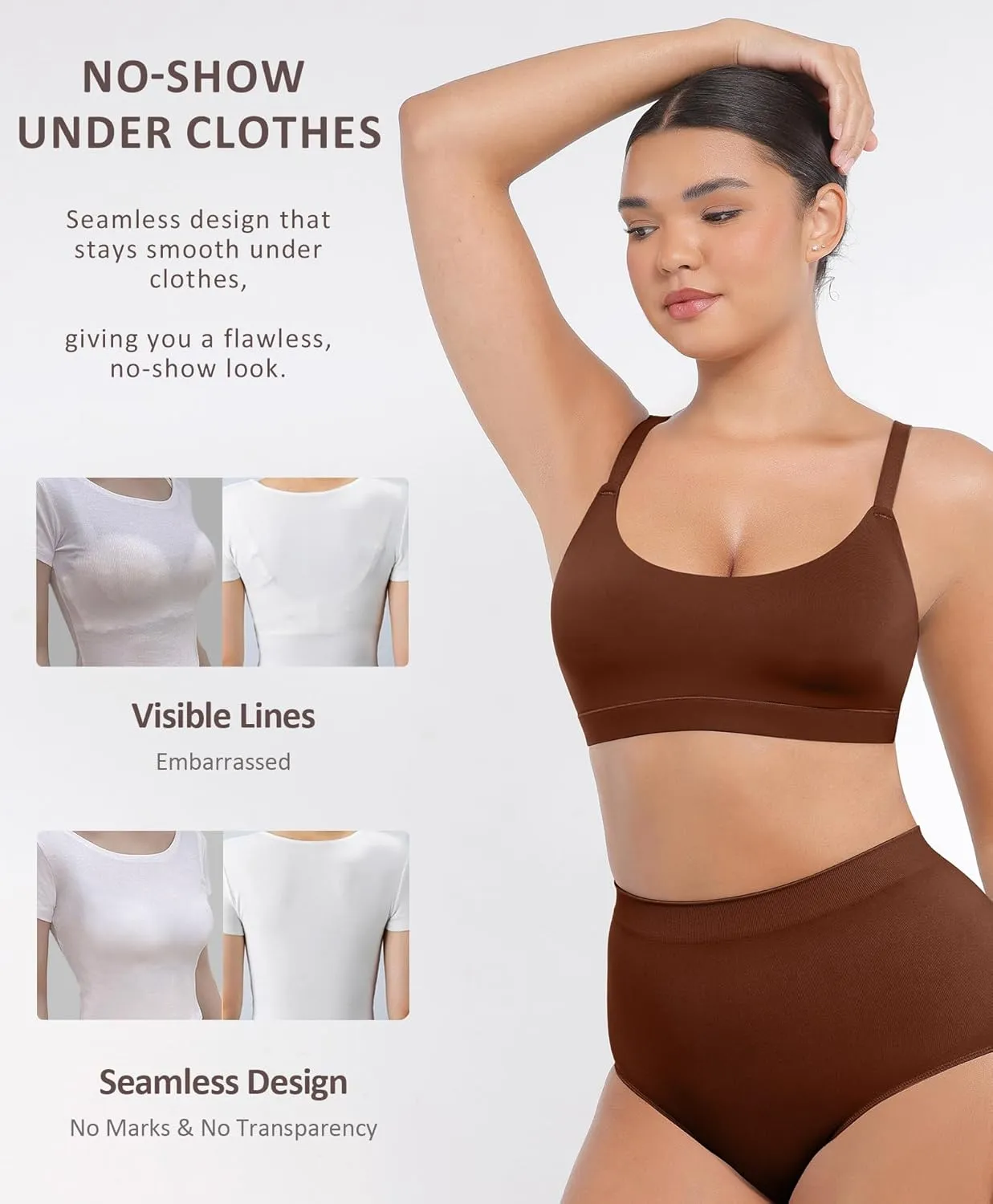 FeelinGirl Seamless Bras Wireless Bralettes for Women, No Wire Unlined Comfort Buttery Soft for Sleep Everyday Bras