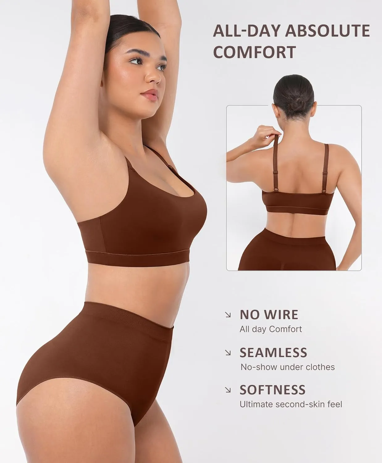FeelinGirl Seamless Bras Wireless Bralettes for Women, No Wire Unlined Comfort Buttery Soft for Sleep Everyday Bras