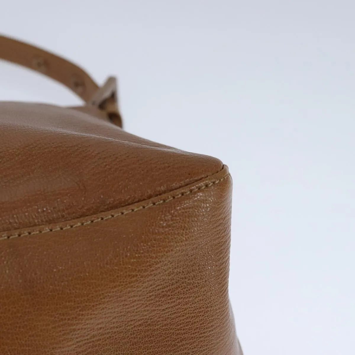 FENDI big Mamma bucket Shoulder Bag Leather Brown